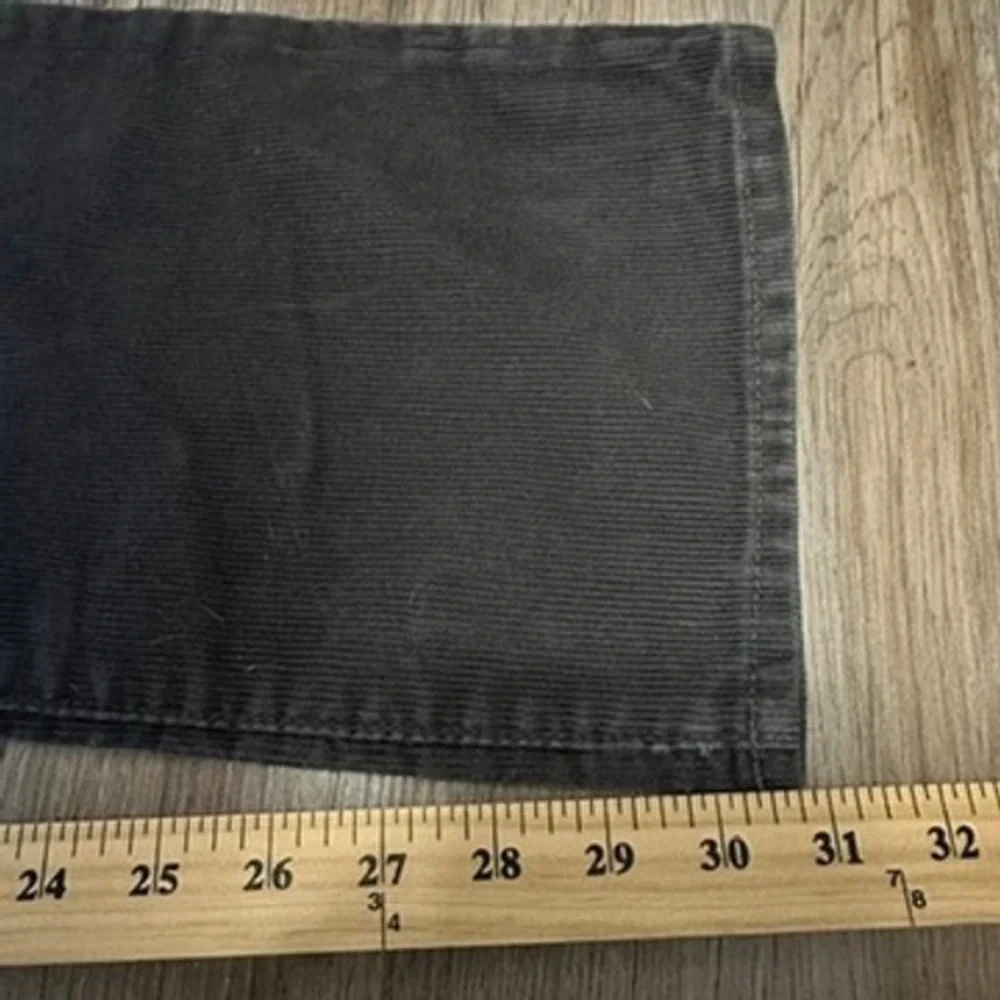 Gap 1969 Mens Straight Corduroy Pants Charcoal Gray 34x32 HOL11 308353